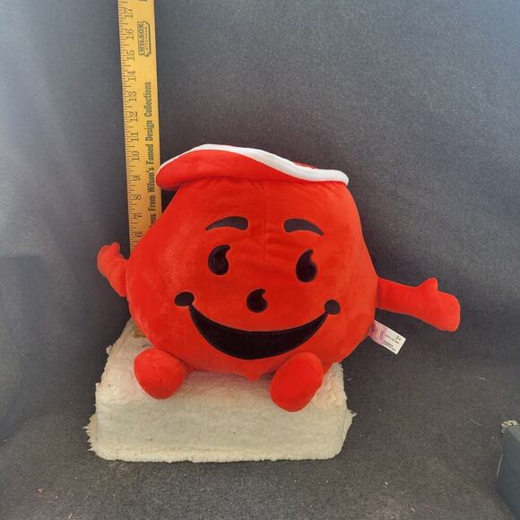 Kool-Aid Man Plush Stuffed Toy 17” Red by Fiesta Toys - Picture 1 of 9